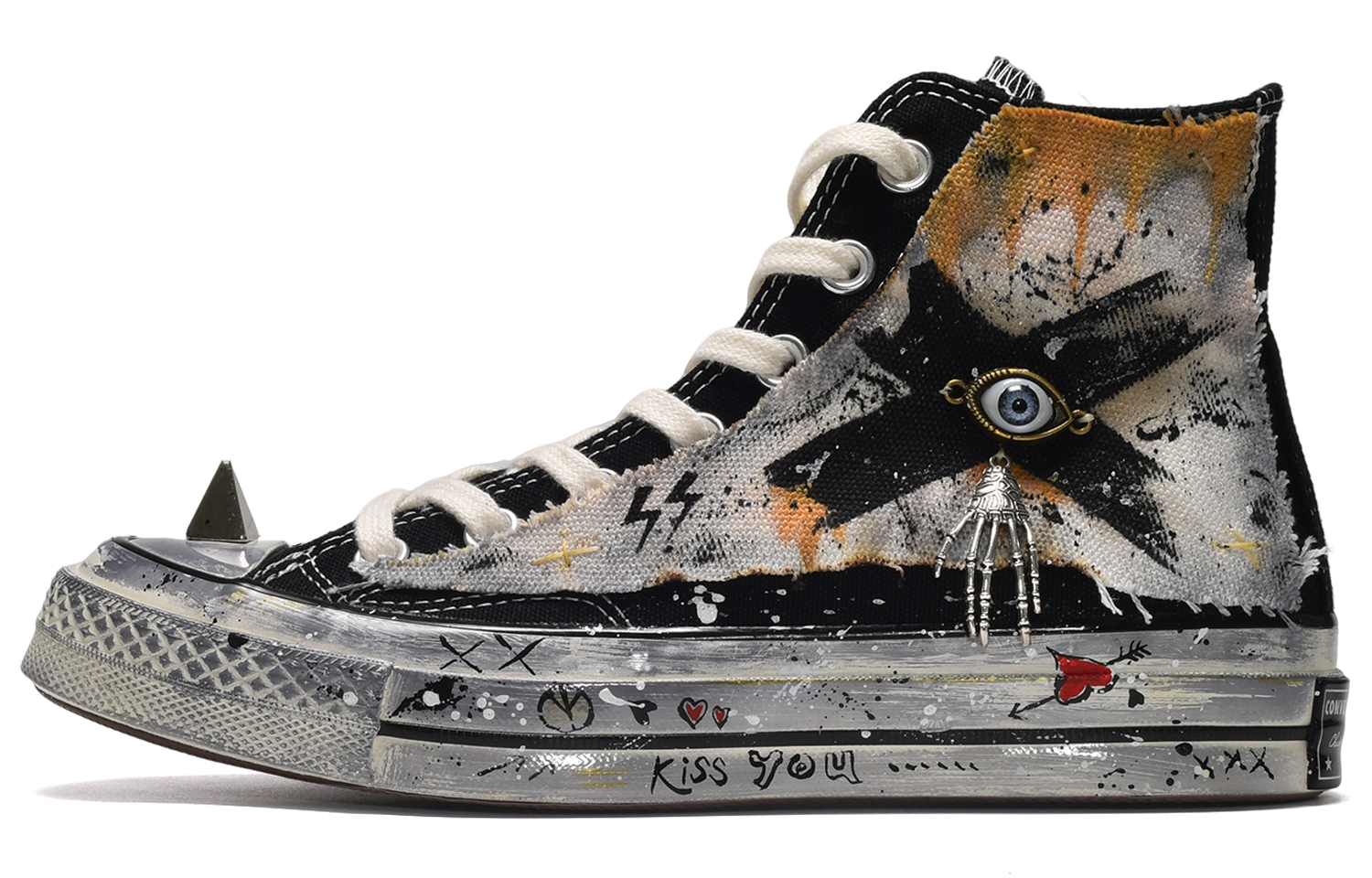 [Custom Shoes] Converse Chuck Taylor All Star 1970s Hi 'Apocalyptic Wasteland - Kiss of Death'