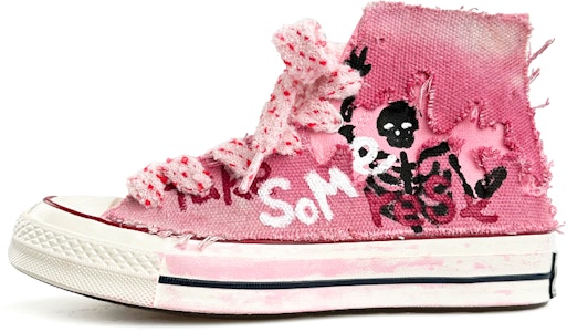 【定制鞋】匡威Chuck Taylor 1970s高帮黑粉色“骷髅涂鸦” 162053C(Team13-手绘骷髅) Buy 【定制鞋】匡威Chuck Taylor 1970s高帮黑粉色“骷髅涂鸦” 162053C(Team13-手绘骷髅)