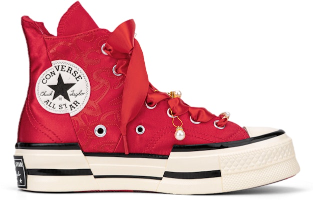 【訂製球鞋】Converse 1970s 婚禮鞋 秀禾 婚鞋 流蘇 珍珠 厚底 百搭 休閒 高幫 帆布鞋 男女同款 紅色 Order 【訂製球鞋】Converse 1970s 婚禮鞋 秀禾 婚鞋 流蘇 珍珠 厚底 百搭 休閒 高幫 帆布鞋 男女同款 紅色