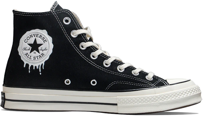 【定制球鞋】Converse 1970sAll Star 暴力塗鴉 復古 高幫 帆布鞋 男女同款 黑白色 Order 【定制球鞋】Converse 1970sAll Star 暴力塗鴉 復古 高幫 帆布鞋 男女同款 黑白色