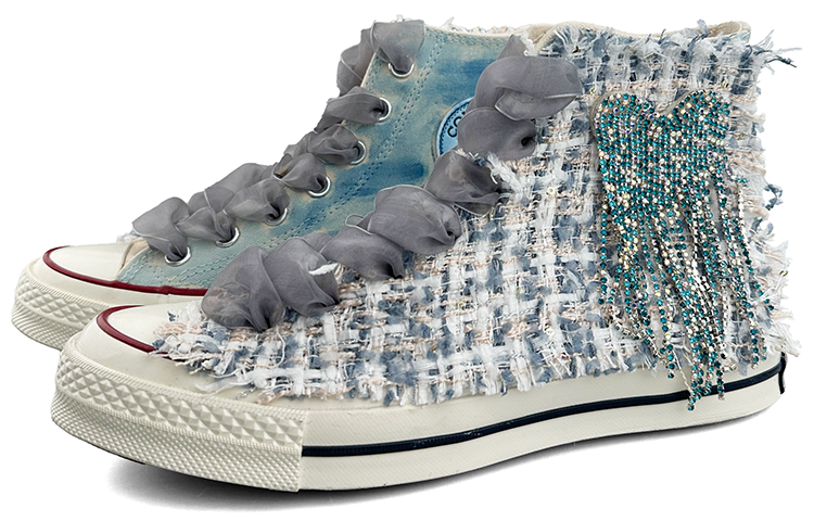 [Custom Shoes] Converse Chuck Taylor All Star 1970s High 'Blue Tweed' 圖 3