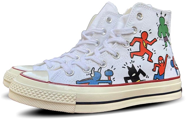 【定制鞋】匡威1970s高帮"超级英雄复仇者联盟漫画涂鸦" 162056C(TeamD-男女同款超级英雄米白) Lookbook 【定制鞋】匡威1970s高帮"超级英雄复仇者联盟漫画涂鸦" 162056C(TeamD-男女同款超级英雄米白)