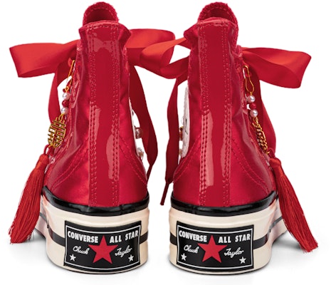【訂製球鞋】Converse 1970s 婚禮鞋 秀禾 婚鞋 流蘇 珍珠 厚底 百搭 休閒 高幫 帆布鞋 男女同款 紅色 Shop 【訂製球鞋】Converse 1970s 婚禮鞋 秀禾 婚鞋 流蘇 珍珠 厚底 百搭 休閒 高幫 帆布鞋 男女同款 紅色