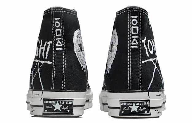 【定制球鞋】Converse 1970sAll Star 暴力塗鴉 復古 高幫 帆布鞋 男女同款 黑白色 Shop 【定制球鞋】Converse 1970sAll Star 暴力塗鴉 復古 高幫 帆布鞋 男女同款 黑白色