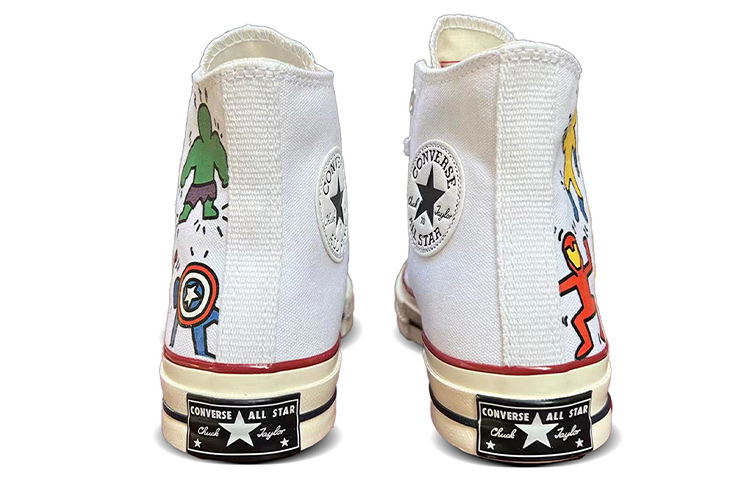 Purchase [Kasut Tersuai] Converse Chuck Taylor All Star 1970s Hi 'Superhero Avenger Kartun Graffiti' 162056C(TeamD-男女同款超级英雄米白)