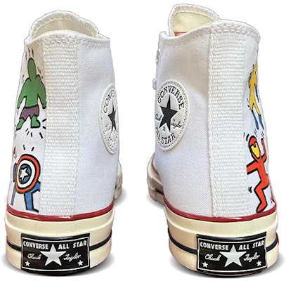 【定制鞋】匡威1970s高帮"超级英雄复仇者联盟漫画涂鸦" 162056C(TeamD-男女同款超级英雄米白) Purchase 【定制鞋】匡威1970s高帮"超级英雄复仇者联盟漫画涂鸦" 162056C(TeamD-男女同款超级英雄米白)