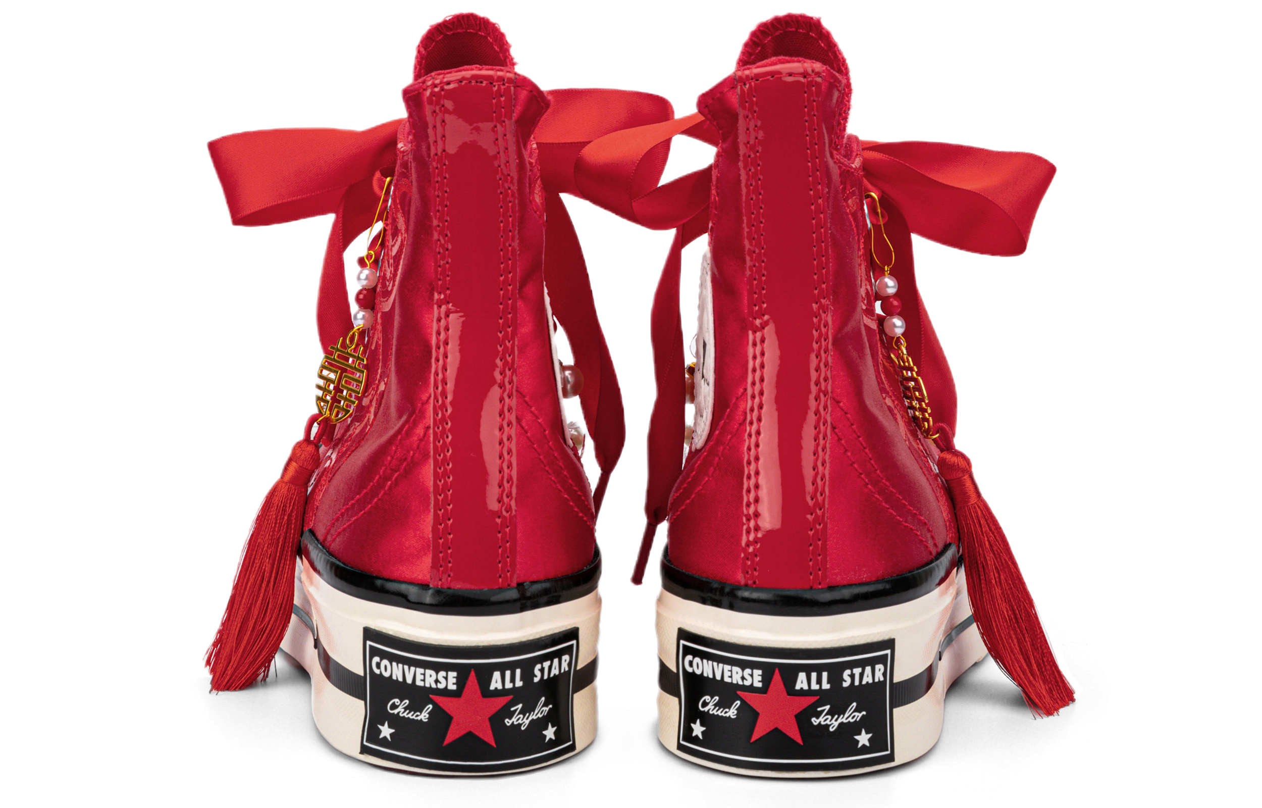 Purchase [Custom Schuhe] Converse Chuck Taylor All Star 1970s ''Wedding Red - Fransen & Perlen'' A05265C(Team18-流苏婚鞋SBOX)