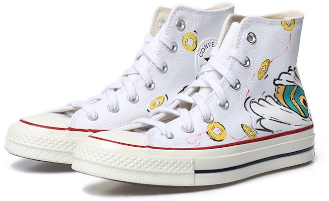 컨버스 척테일러 70 하이 '코퍼 코인 & 레드 로프' 커스텀 슈즈 162056C(Team拾玖-财源滚滚虎年S-BOX) Lookbook 컨버스 척테일러 70 하이 '코퍼 코인 & 레드 로프' 커스텀 슈즈 162056C(Team拾玖-财源滚滚虎年S-BOX)