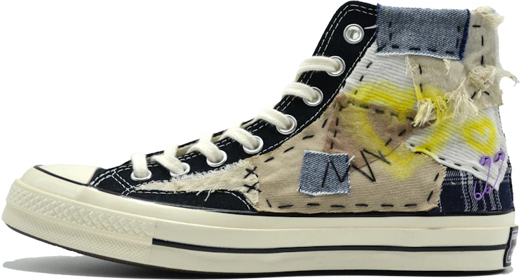 【定制球鞋】Converse 1970s all star 噴繪 愛心塗鴉 耐磨防滑 高筒 帆布鞋 男女同款 復古黑 Buy 【定制球鞋】Converse 1970s all star 噴繪 愛心塗鴉 耐磨防滑 高筒 帆布鞋 男女同款 復古黑