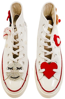 【定制球鞋】Converse 匡威 1970s 噴繪手繪 毛氈聖誕元素配飾 潮流百搭帆布鞋 男女同款 白色 Shop 【定制球鞋】Converse 匡威 1970s 噴繪手繪 毛氈聖誕元素配飾 潮流百搭帆布鞋 男女同款 白色