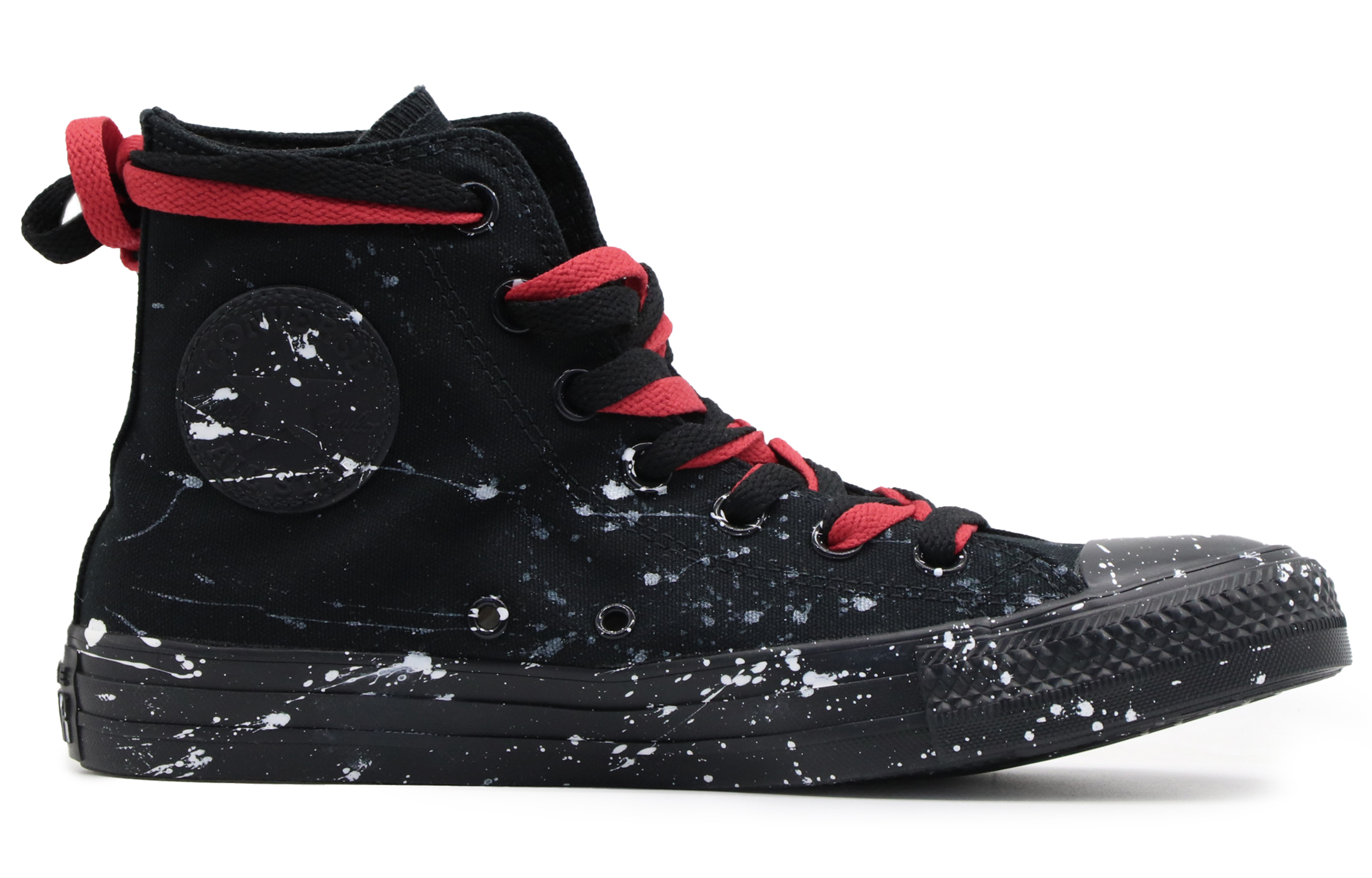Order [Custom Schoenen] Converse Chuck Taylor All Star ''Zwarte Samurai Splash'' 1Z588(Team57-女款赤热)