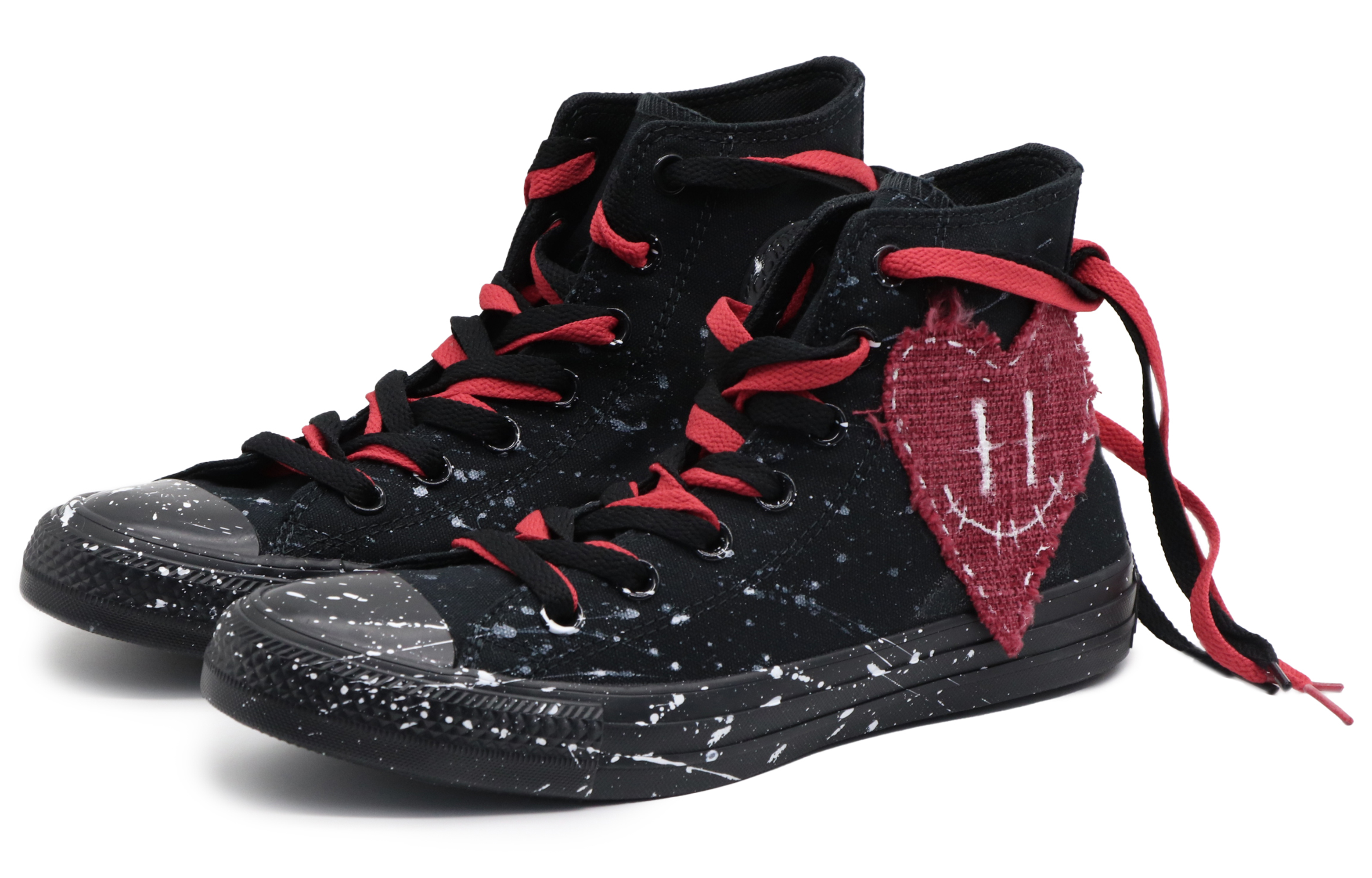 Lookbook [Custom Schoenen] Converse Chuck Taylor All Star ''Zwarte Samurai Splash'' 1Z588(Team57-女款赤热)