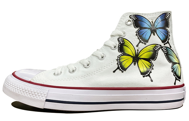 Buy Converse Chuck Taylor All Star Blancas Mariposa Y2K 101009C(TeamD-男女同款彩色蝴蝶光学白)