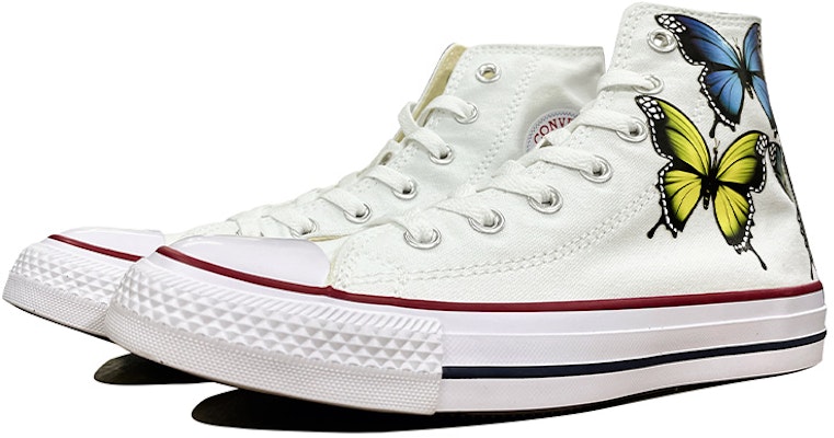 Converse Chuck Taylor All Star Blancas Mariposa Y2K 101009C(TeamD-男女同款彩色蝴蝶光学白) Lookbook Converse Chuck Taylor All Star Blancas Mariposa Y2K 101009C(TeamD-男女同款彩色蝴蝶光学白)