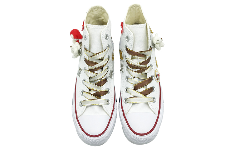 Shop [カスタムシューズ] コンバース チャックテイラー ハイトップ『クリスマスベア刺繍』 101009C（TeamD-圣诞节主题男女款刺绣小熊）