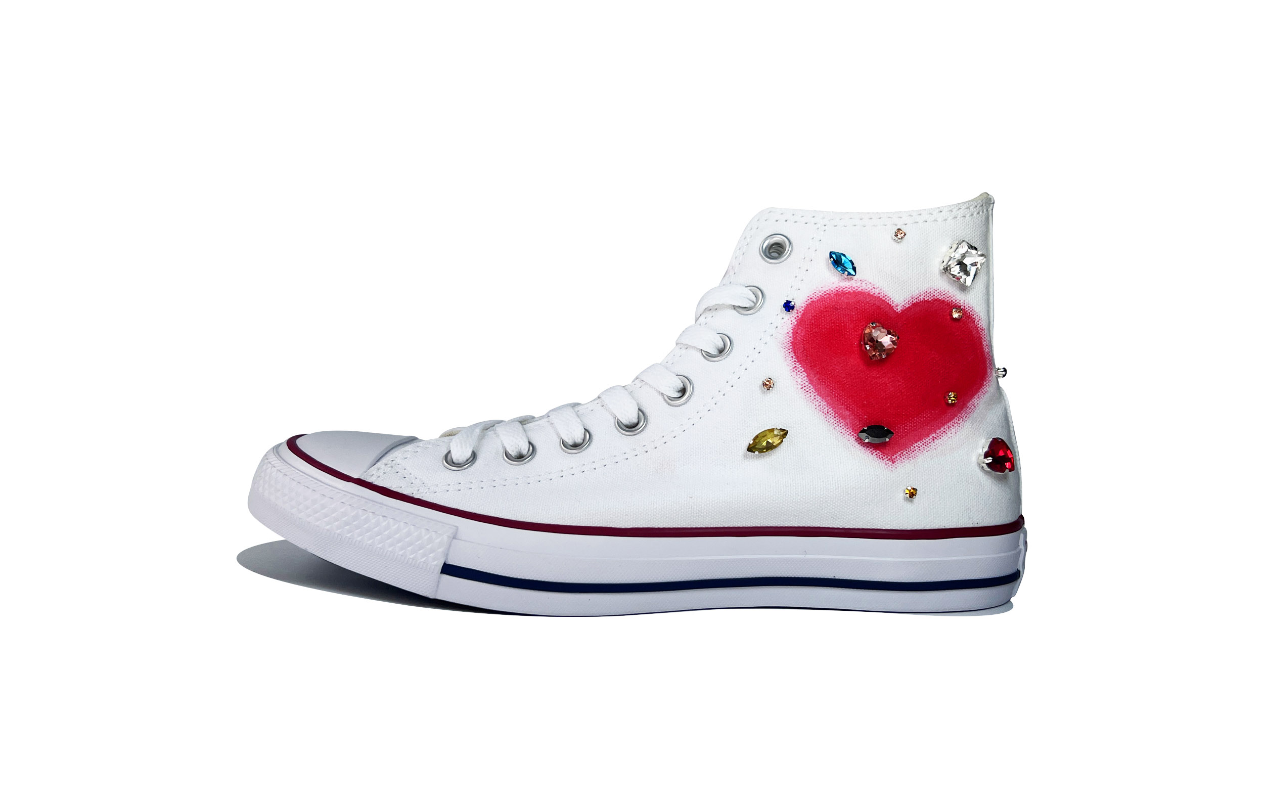[Custom Shoes] Converse Chuck Taylor All Star High 'Love Sparkle Pink ...
