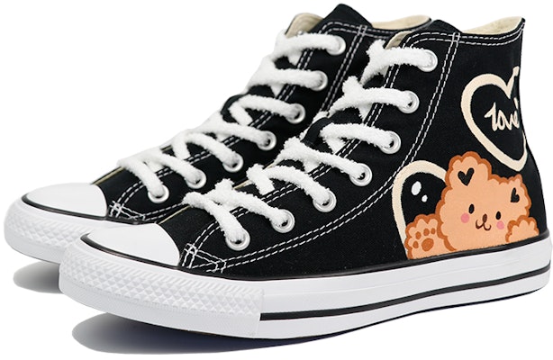 【定制鞋】匡威查克·泰勒黑黄高帮“小熊” 101010(TeamThree-男女同款小熊黑黄) Lookbook 【定制鞋】匡威查克·泰勒黑黄高帮“小熊” 101010(TeamThree-男女同款小熊黑黄)