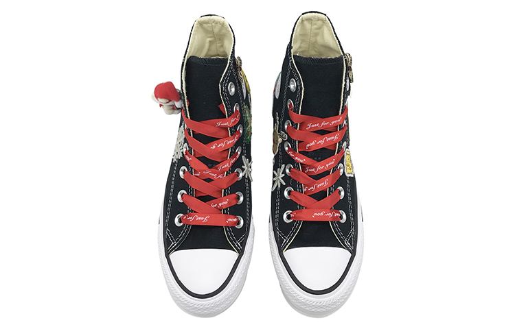 Shop 컨버스 크리스마스 테디베어 하이탑 (Converse Christmas Teddy Bear High-top) 101010（TeamD-圣诞节男女款刺绣小熊）