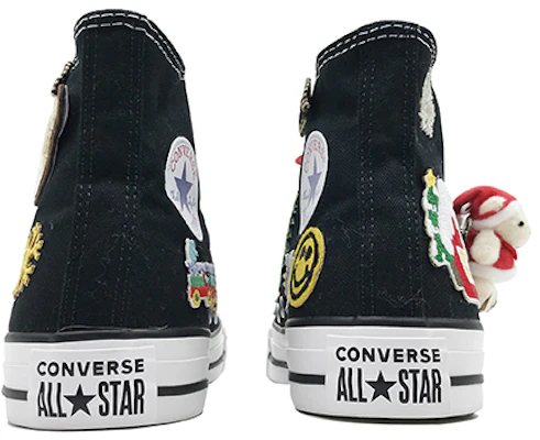 【訂製球鞋】Converse Chuck Taylor All Star Core 高筒 聖誕節 烫印刺繡小熊章仔 男女同款 帆布鞋 黑綠紅 Purchase 【訂製球鞋】Converse Chuck Taylor All Star Core 高筒 聖誕節 烫印刺繡小熊章仔 男女同款 帆布鞋 黑綠紅