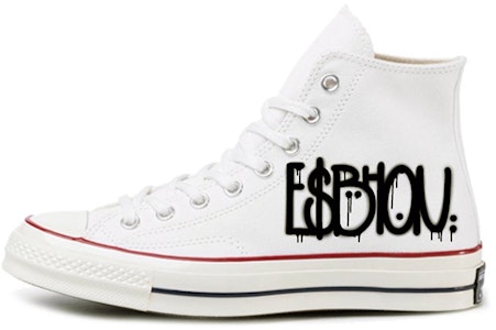 【訂製球鞋】 Converse 1970s Chuck Taylor EIGHT% 塗鴉系列 Dollars 手繪藝術 簡約 高筒 帆布鞋 男女款 米白色 Buy 【訂製球鞋】 Converse 1970s Chuck Taylor EIGHT% 塗鴉系列 Dollars 手繪藝術 簡約 高筒 帆布鞋 男女款 米白色