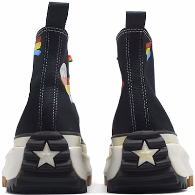 【定製球鞋】Converse 匡威 Run Star Hike 高幫黑白熊貓彩虹鞋底做舊夏日主題定製帆布鞋 男女同款 黑白 Shop 【定製球鞋】Converse 匡威 Run Star Hike 高幫黑白熊貓彩虹鞋底做舊夏日主題定製帆布鞋 男女同款 黑白