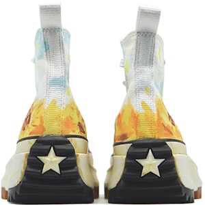 【定製球鞋】Converse Run Star Hike Hi 匡威 帆布 厚底 鞋底做舊 藝術家主題定製 增高 高幫 板鞋 男女同款 藍白黃 Shop 【定製球鞋】Converse Run Star Hike Hi 匡威 帆布 厚底 鞋底做舊 藝術家主題定製 增高 高幫 板鞋 男女同款 藍白黃