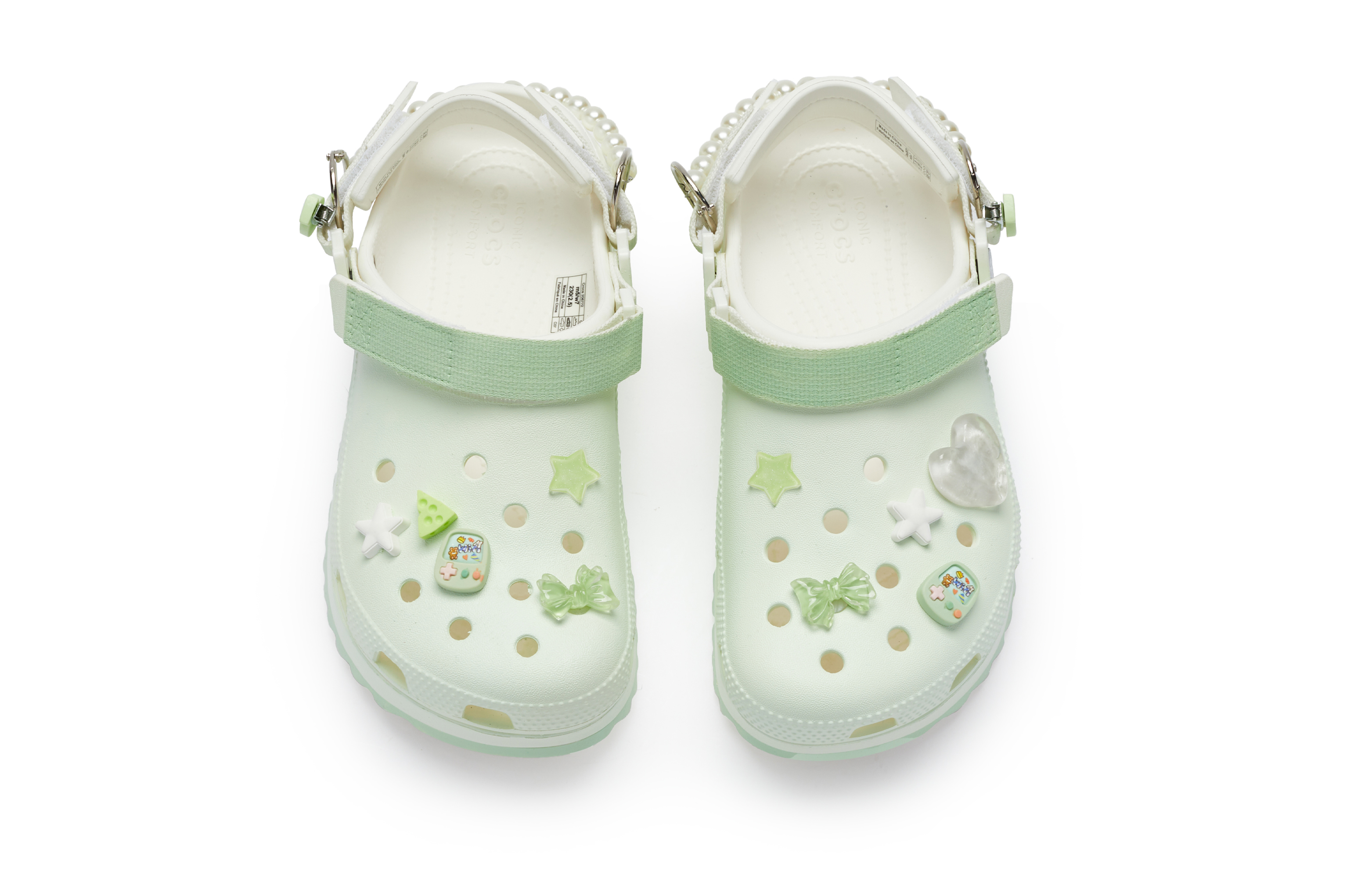 Lookbook カスタム Crocs ビッグニュー ドーパミン落書き 206772-143(TeamR-男女夏日播放中S-BOX)