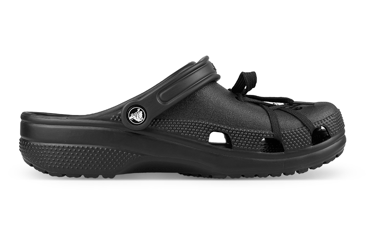Order 【定制款】Crocs卡骆驰经典洞洞鞋“黑色朋克链” 10001-001(Team叁-男女洞洞鞋绑带)