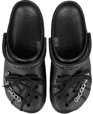 【定制款】Crocs卡骆驰经典洞洞鞋“黑色朋克链” 10001-001(Team叁-男女洞洞鞋绑带) Shop 【定制款】Crocs卡骆驰经典洞洞鞋“黑色朋克链” 10001-001(Team叁-男女洞洞鞋绑带)