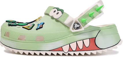 【訂製球鞋】Crocs卡骆驰 Classic clog 達文西訂製 夏日鱷魚 可愛 好搭配 鱷魚 DIY飾品 沙灘洞洞 运动涼鞋 男女同款 綠白 Buy 【訂製球鞋】Crocs卡骆驰 Classic clog 達文西訂製 夏日鱷魚 可愛 好搭配 鱷魚 DIY飾品 沙灘洞洞 运动涼鞋 男女同款 綠白