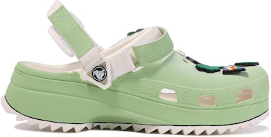 【訂製球鞋】Crocs卡骆驰 Classic clog 達文西訂製 夏日鱷魚 可愛 好搭配 鱷魚 DIY飾品 沙灘洞洞 运动涼鞋 男女同款 綠白 Order 【訂製球鞋】Crocs卡骆驰 Classic clog 達文西訂製 夏日鱷魚 可愛 好搭配 鱷魚 DIY飾品 沙灘洞洞 运动涼鞋 男女同款 綠白