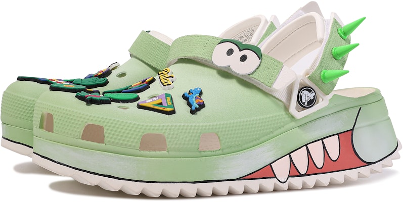 Zapatos Personalizados Crocs Classic Clog 'Da Vinci Verano Verde Blanco' 206772-143(TeamM-夏日鳄鱼) Shop Zapatos Personalizados Crocs Classic Clog 'Da Vinci Verano Verde Blanco' 206772-143(TeamM-夏日鳄鱼)