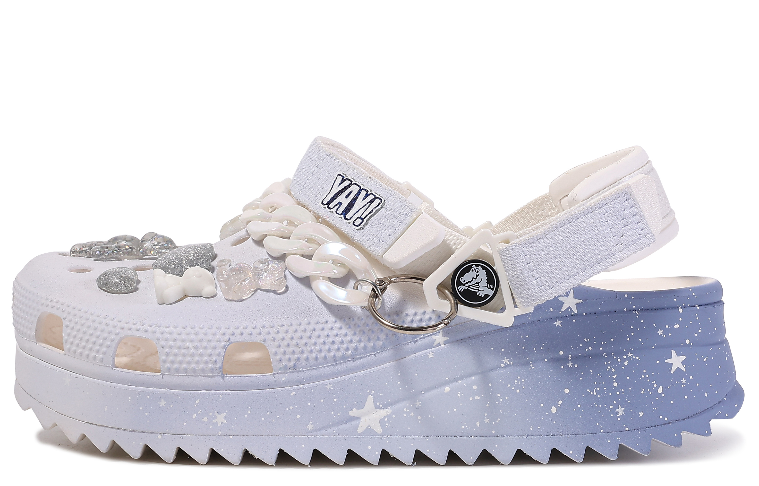 [Custom Shoes] Crocs Classic Clog 'Da Vinci Starry Gradient Blue White'