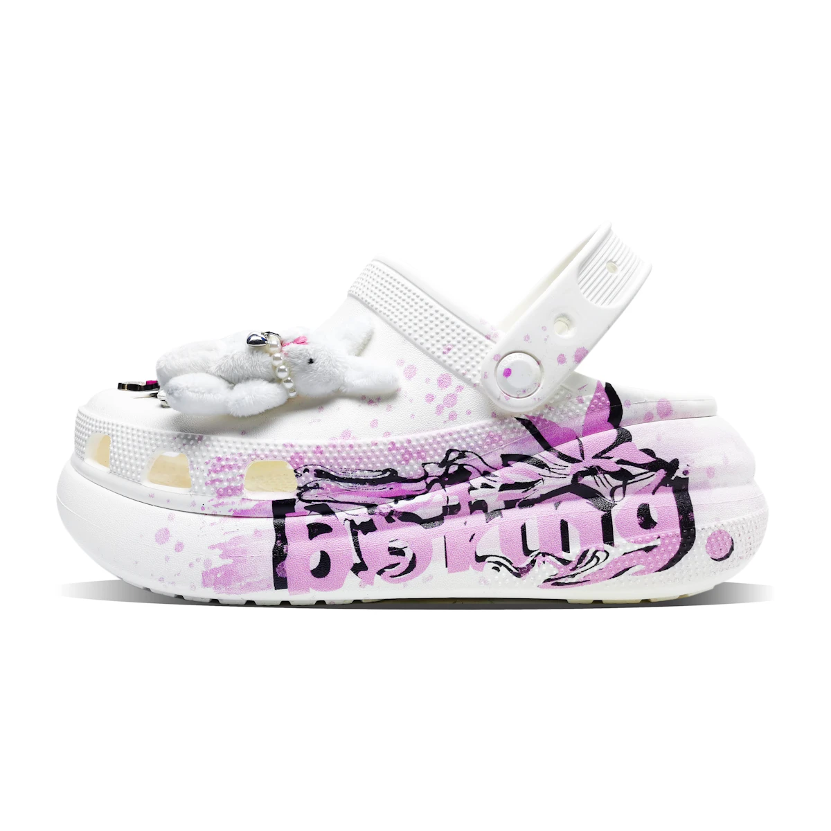 Crocs Simple 커스텀 크록스 클래식 클로그 '심플 화이트' (Custom Crocs Classic Clog 'Simple White ...