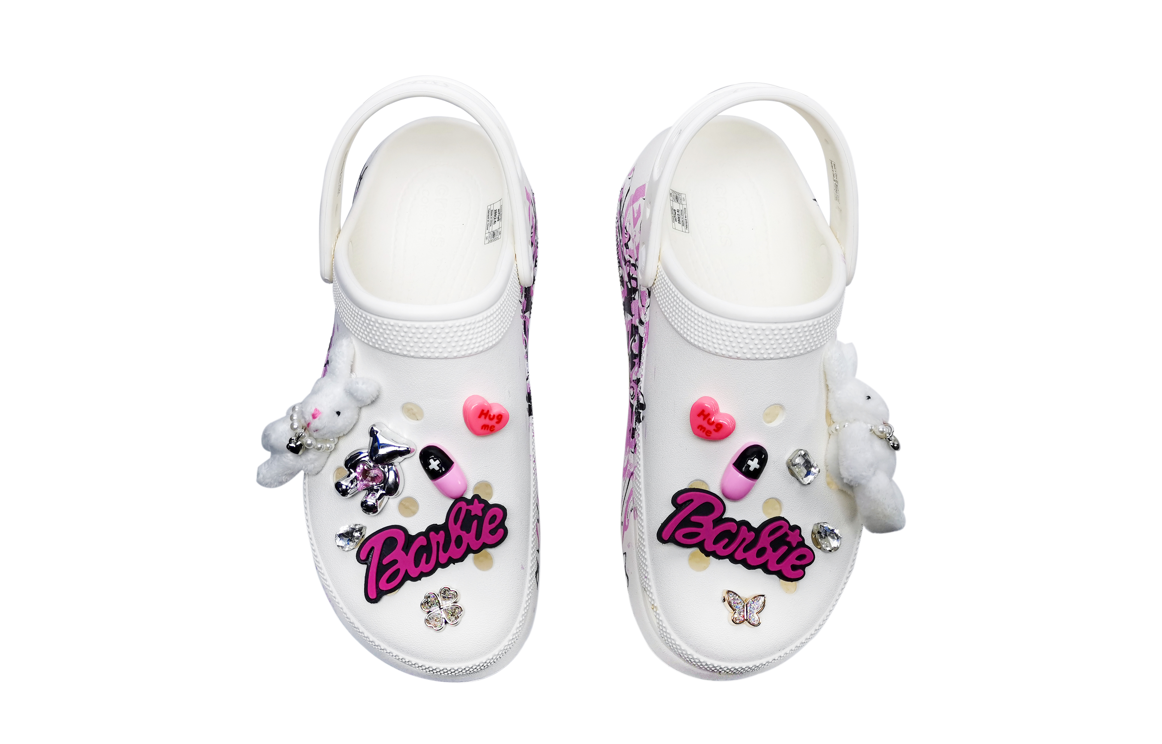 Purchase [Kasut Custom] Crocs Classic Clog 'Siput Putih Membosankan' 207521-100(Team185-boring）