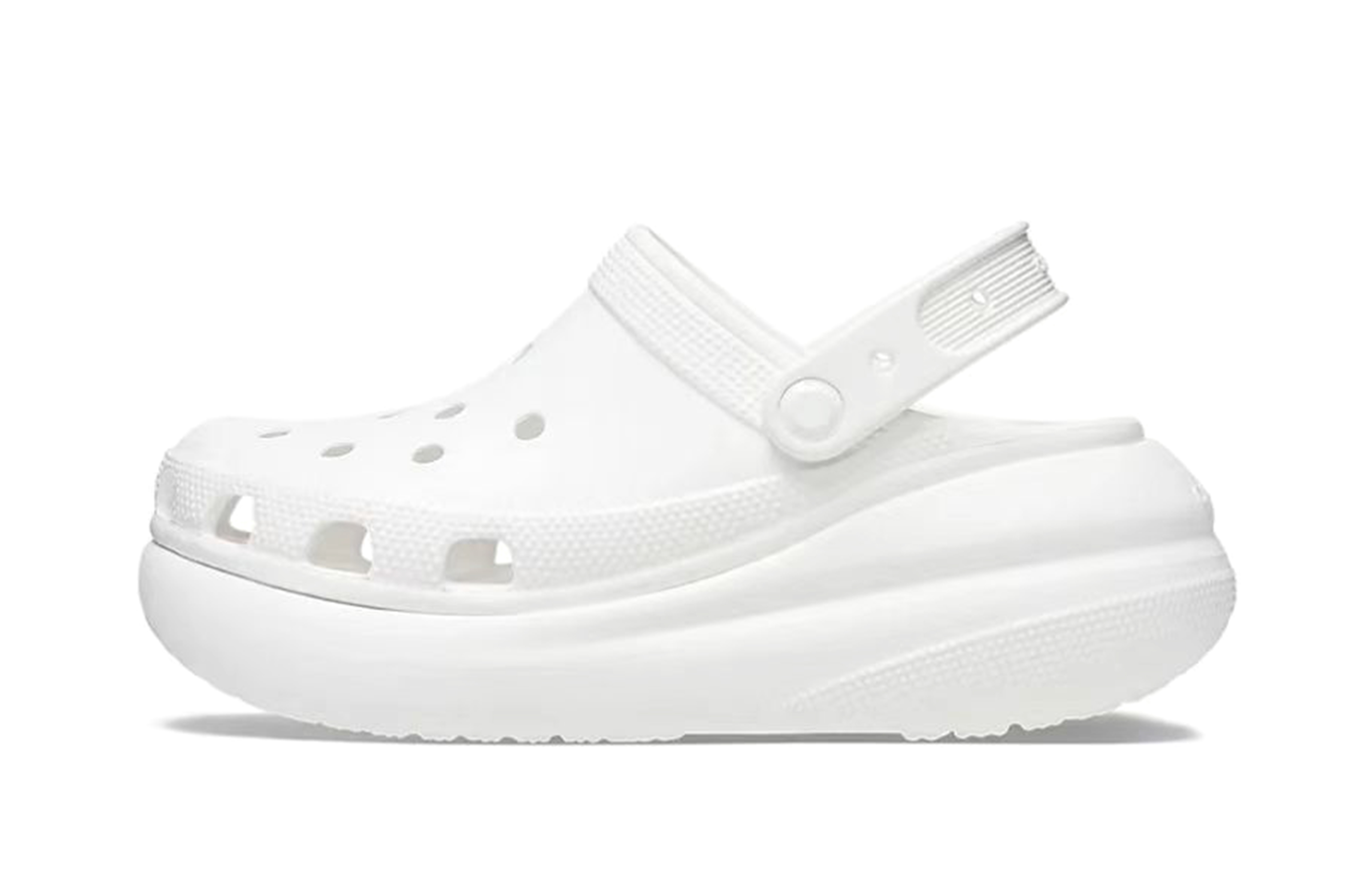 Cheap [Kasut Custom] Crocs Classic Clog 'Siput Putih Membosankan' 207521-100(Team185-boring）