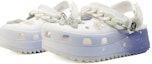Lookbook Zapatos Personalizados Crocs Classic Clog 'Blanco Azul Noche Estrellada' 206772-143(Team31-男女同款璀璨星夜)