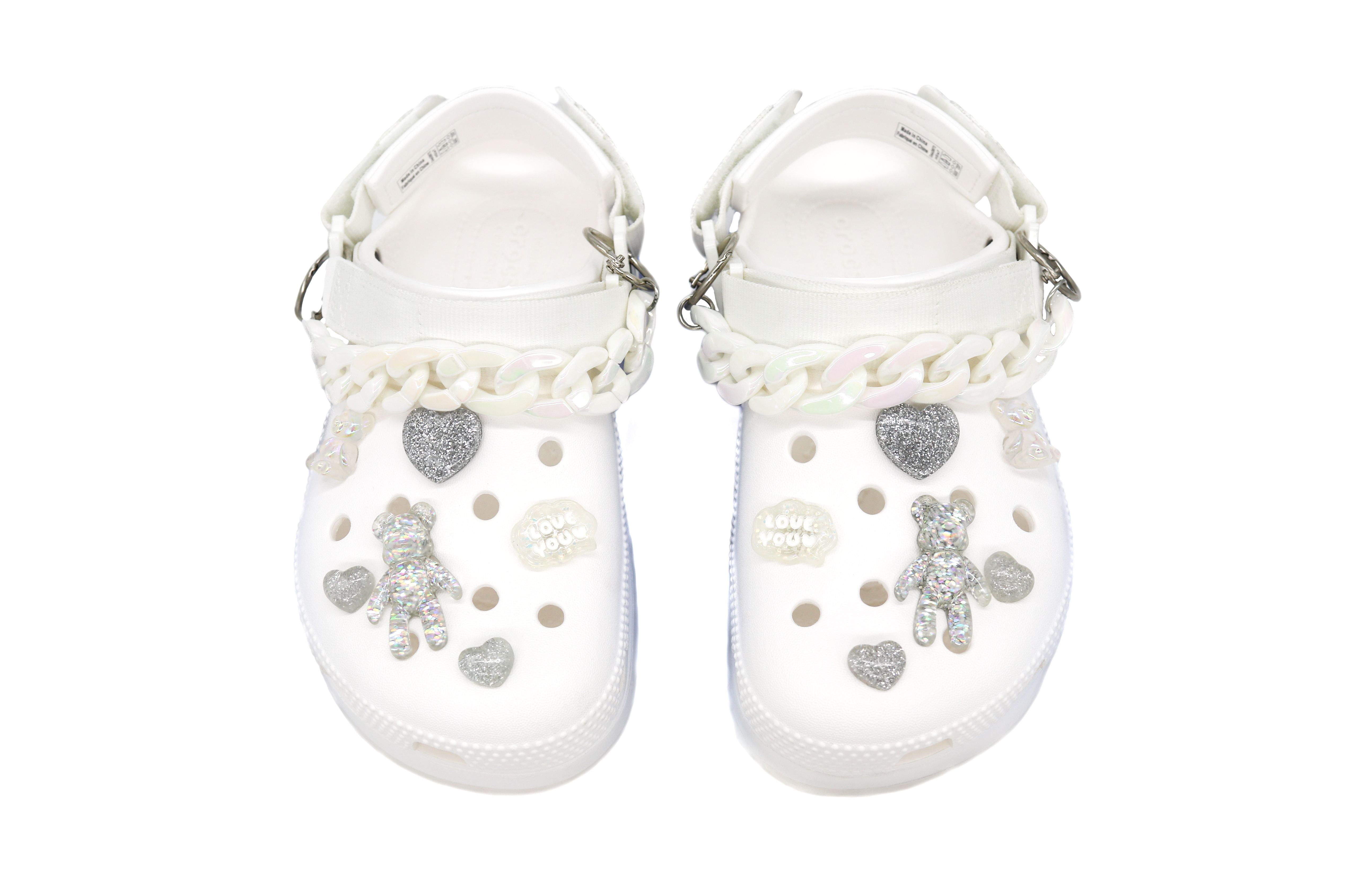 Shop [定制鞋款] Crocs经典洞洞鞋 '白蓝星光夜' 206772-143（Team31-男女同款璀璨星夜）