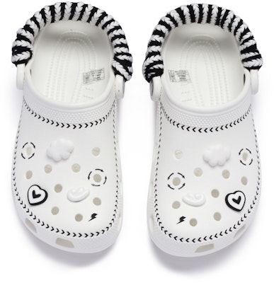 【定制球鞋】 Crocs卡駱馳 811製造 愛情鍵 裝飾扣 手繪噴繪 洞洞鞋 男女同款 白黑 Shop 【定制球鞋】 Crocs卡駱馳 811製造 愛情鍵 裝飾扣 手繪噴繪 洞洞鞋 男女同款 白黑