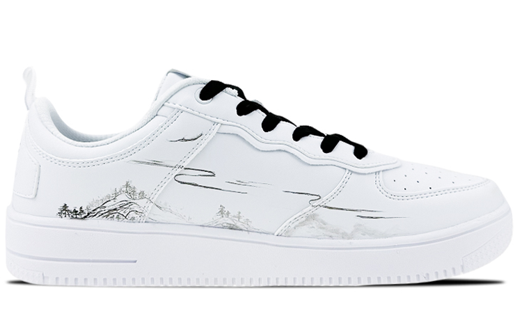 [Custom Shoes] ERKE 鸿星尔克 Low 'White Grey Ink Crane' 圖 2