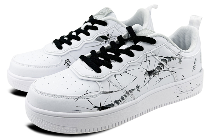Lookbook [Sepatu Kustom] ERKE Kustom Low 'Ciprat Tinta Putih-Hitam' 51120101207-001(Team叁-男款虾QD)