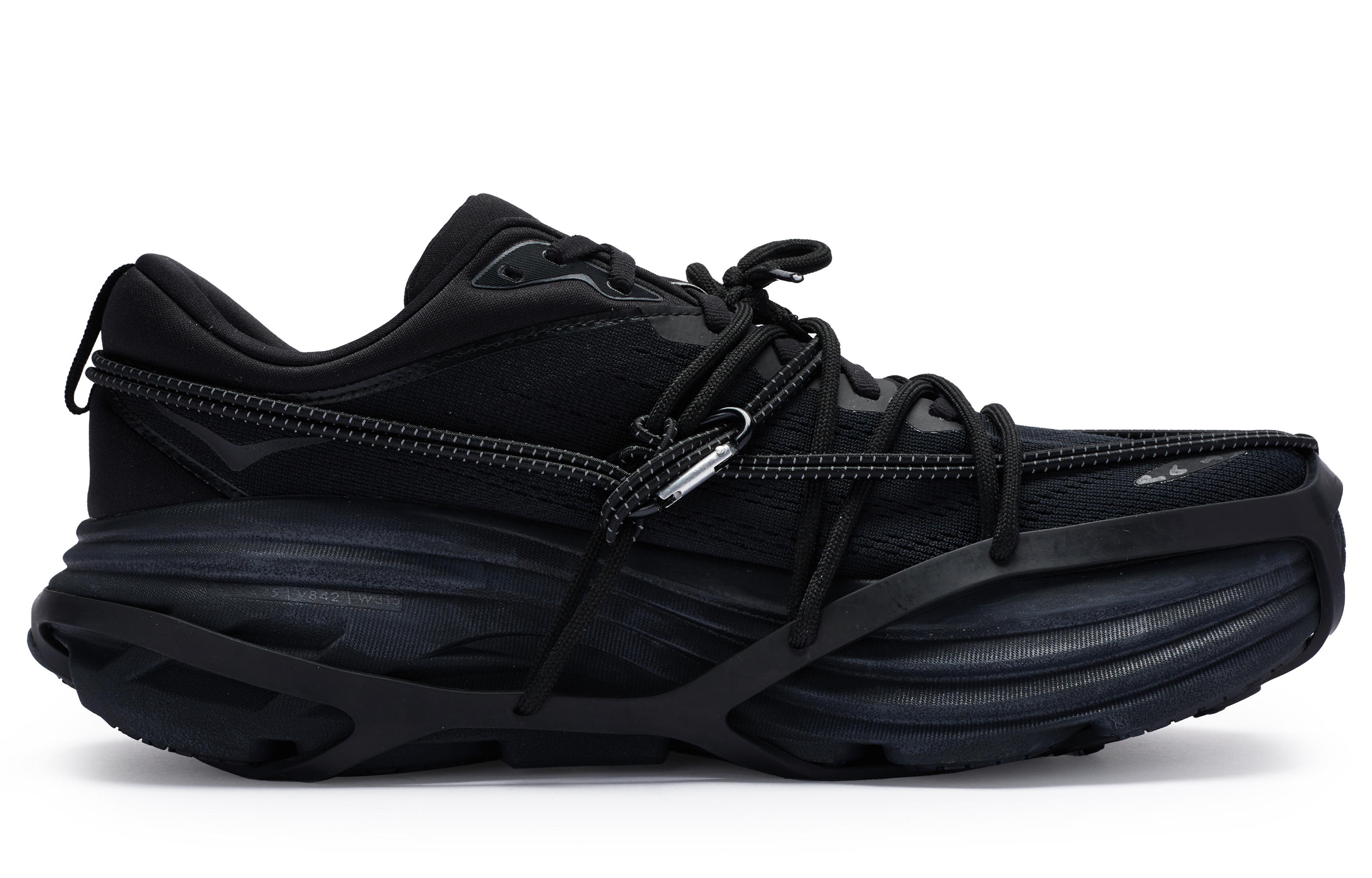 Order [Sepatu Kustom] HOKA ONE ONE Bondi 8 'Black Climber' Hitam 1123202-BBLC(Team80-男款攀登者)