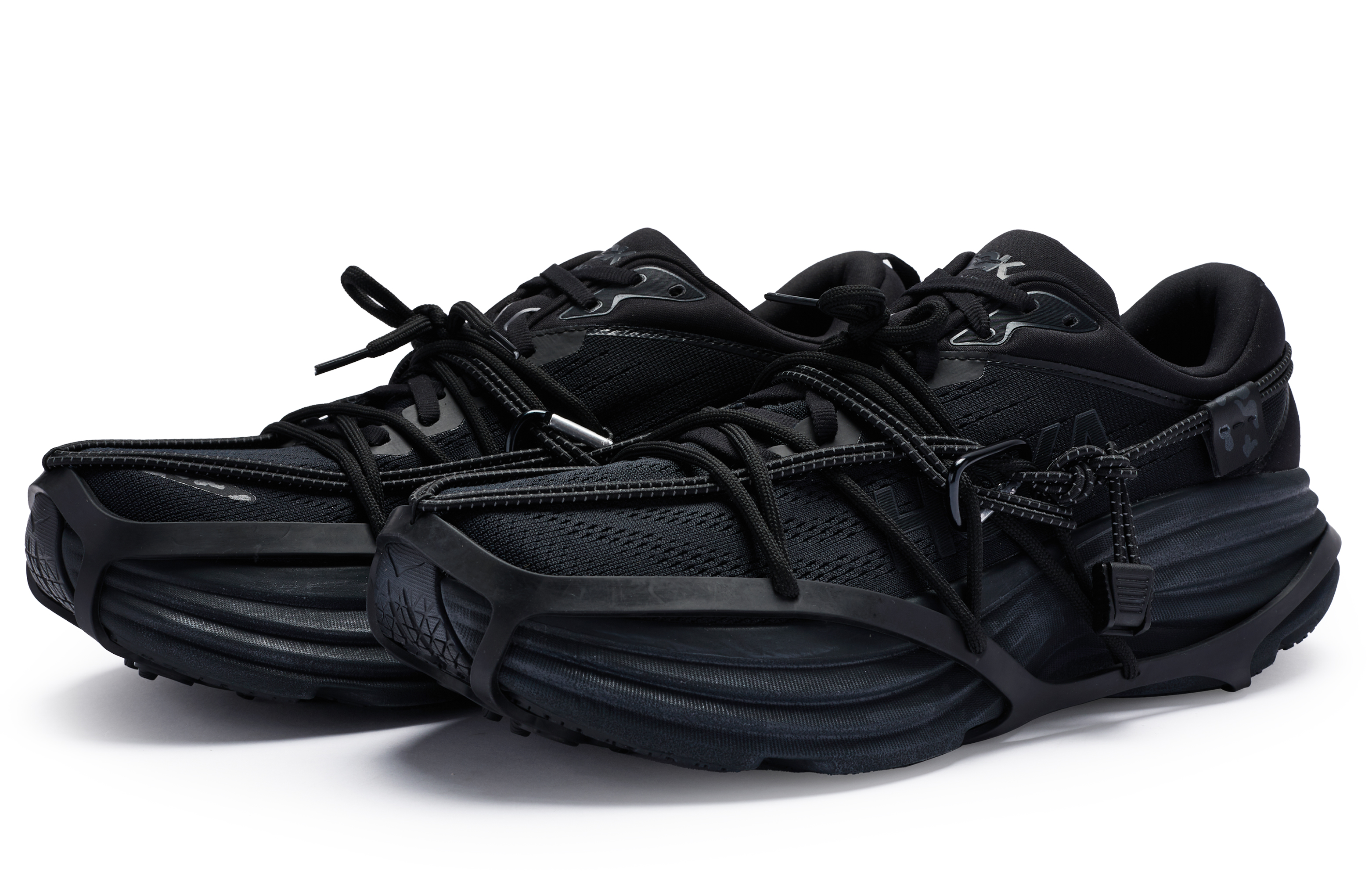 Lookbook [Sepatu Kustom] HOKA ONE ONE Bondi 8 'Black Climber' Hitam 1123202-BBLC(Team80-男款攀登者)