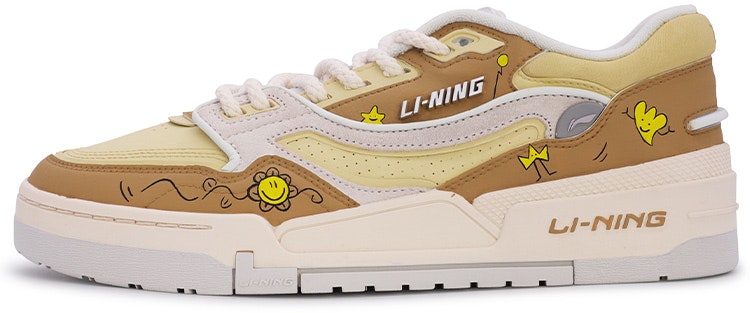 custom-shoes-li-ning-001-low-graffiti-smile-yellow-orange-white