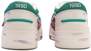 【定制球鞋】LiNing李寧 001 低幫 板鞋 男款 白綠 Shop 【定制球鞋】LiNing李寧 001 低幫 板鞋 男款 白綠