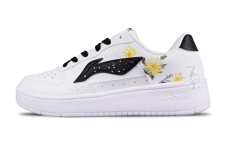 Buy [Kasut Custom] Li-Ning 'Empat Lelaki Krisan - Putih Hitam' AGCQ455-2(Team58-四君子菊男)