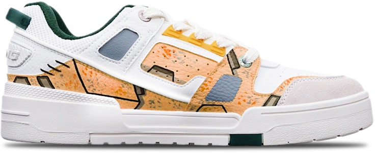 【訂製球鞋】LiNing李寧 戰損高達塗裝 機械風 賽博朋克手繪噴繪 低幫 板鞋 男款 橙白灰 Order 【訂製球鞋】LiNing李寧 戰損高達塗裝 機械風 賽博朋克手繪噴繪 低幫 板鞋 男款 橙白灰