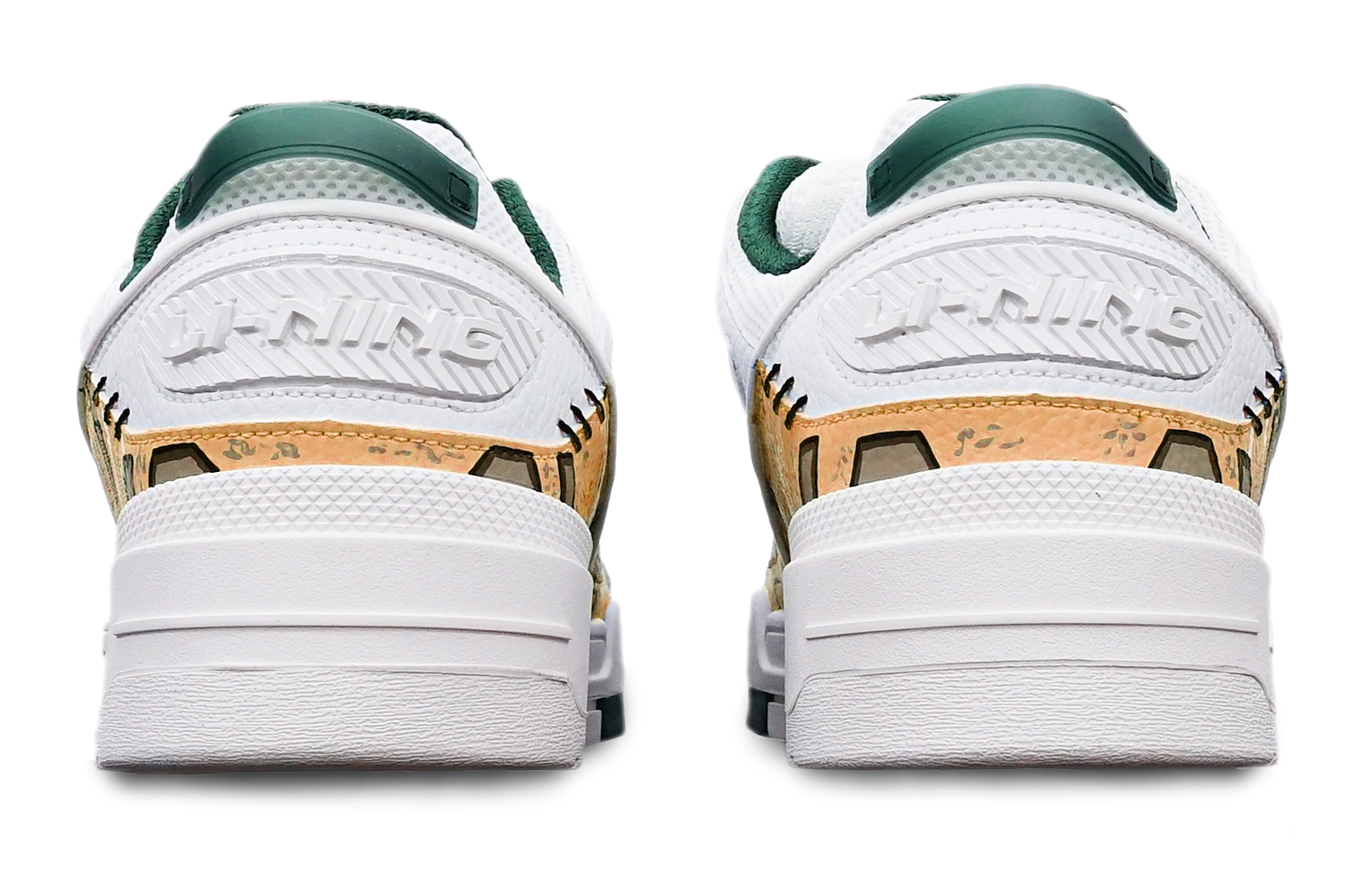 Shop [Sepatu Kustom] Li-Ning 'Gundam Kustomisasi Cyberpunk' AGCR297-5(TeamT-战损高达机械风橙白灰)