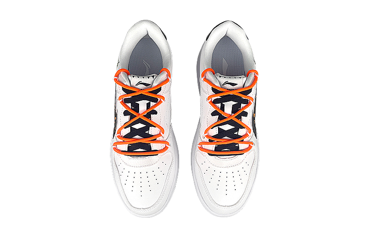 Shop 【定製球鞋】 LiNing李寧 偽裝鴨 竹子 塔塔鴨 潑墨 解構 低筒 球鞋 男款 白黑橙