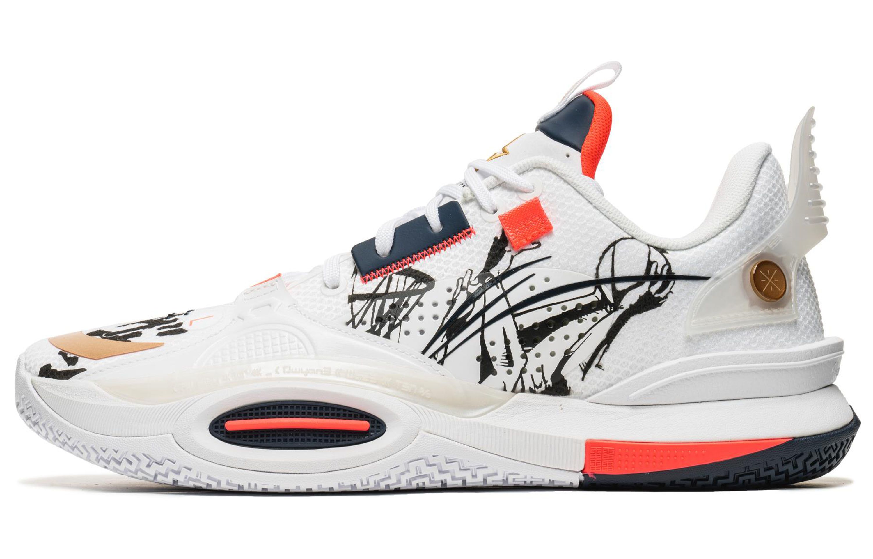 Buy [Sepatu Kustom] Li-Ning All City 10 'Hitam Putih' ABAS009-24(TeamB-热血黑白10-BOX)